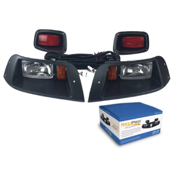 EZGO TXT Adjustable Halogen Light Kit w/LED Tail Lights Models (1996-2013)