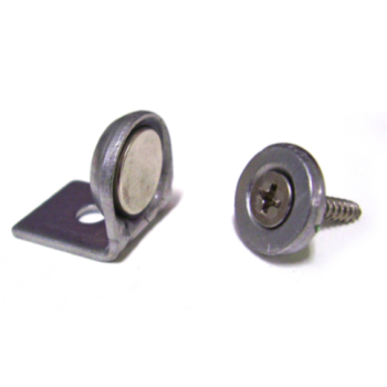 1/2" Angle Mount Magnet, Cup and Strike Plate (2 per set)