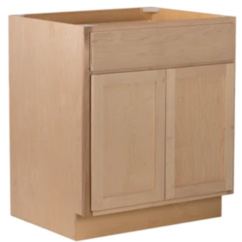 Camper Comfort (Ready-to-Assemble) Raw Maple 36"Wx34.5"Hx24"D Base Cabinet