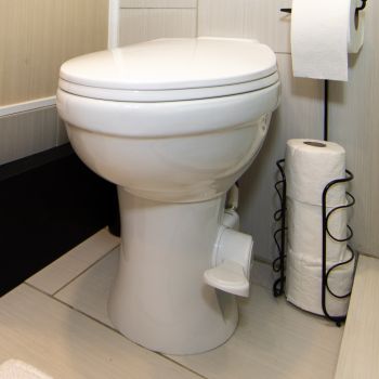 RV Toilet - Elongated Ceramic Bowl